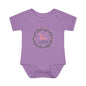 Pink Milestone Wreath Onesie-Two Weeks