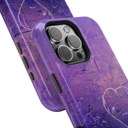 Purple Heart Wall MagSafe® Compatible Tough Case for iPhone