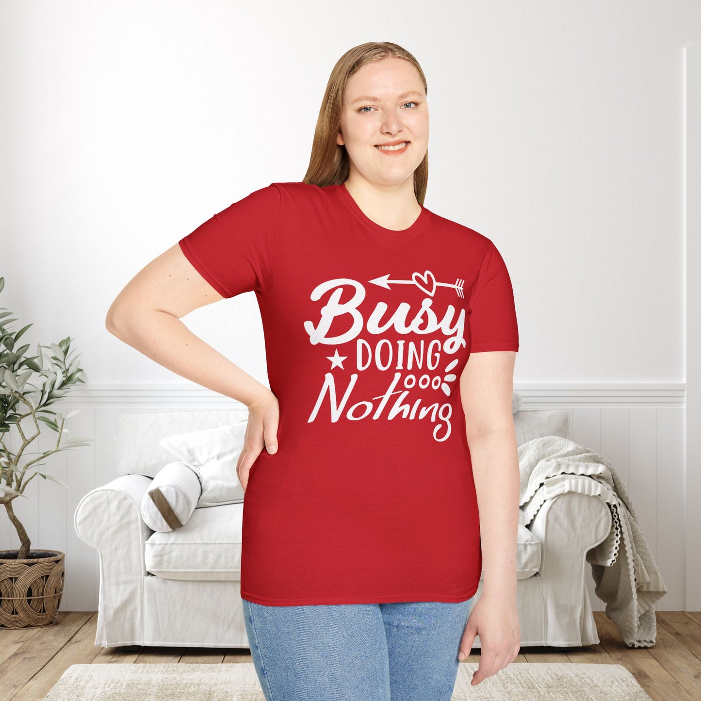 Busy Doing Nothing Adult T-shirt