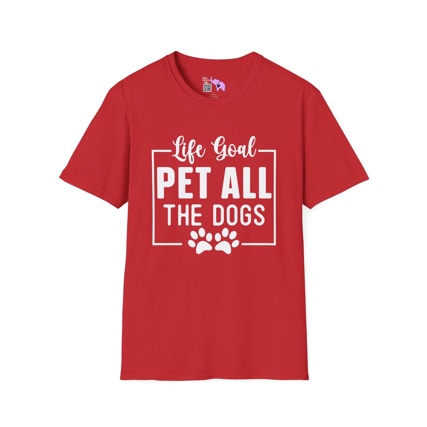 Life Goal Pet All The Dogs Adult T-shirt