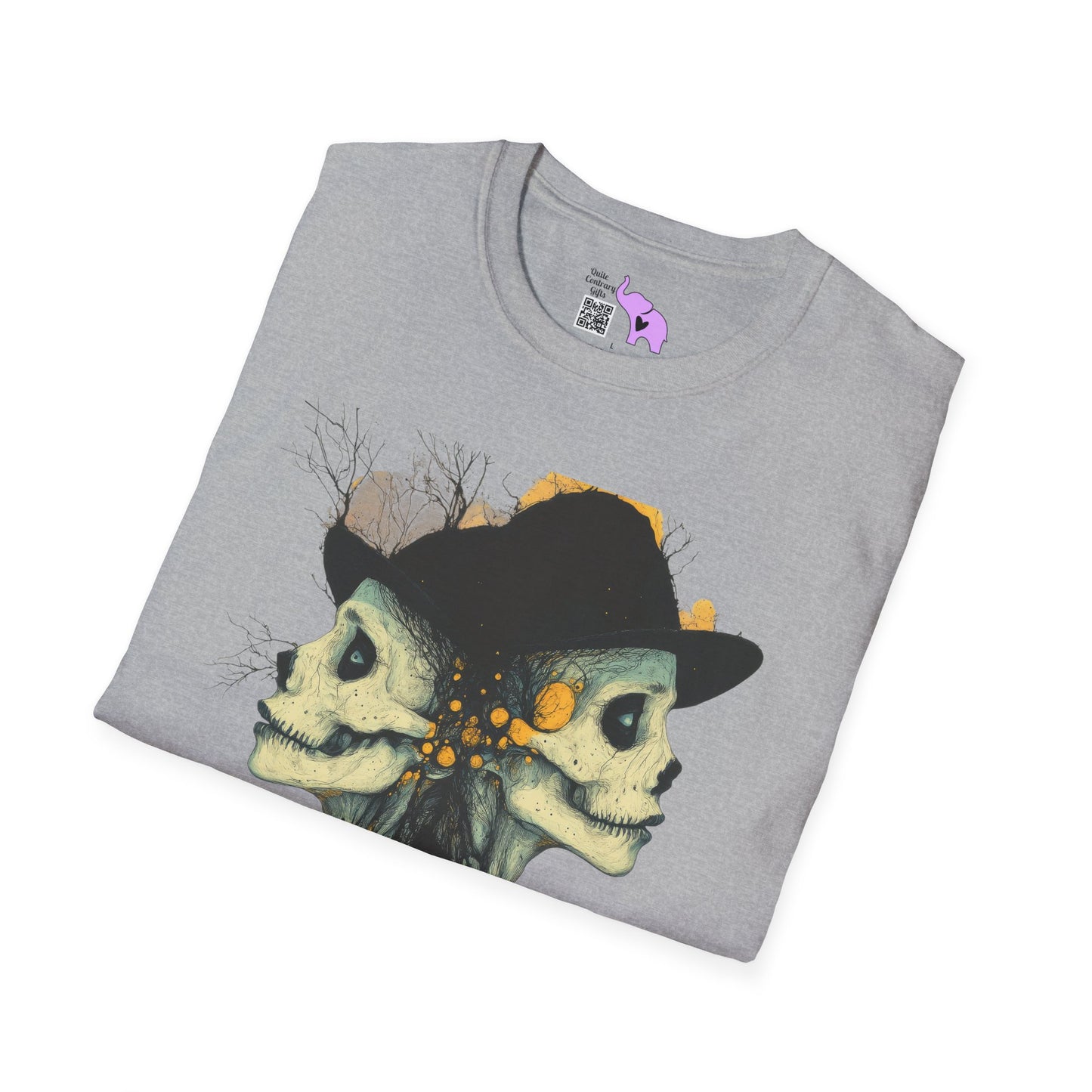 Creepy Skull Witches Adult T-shirt