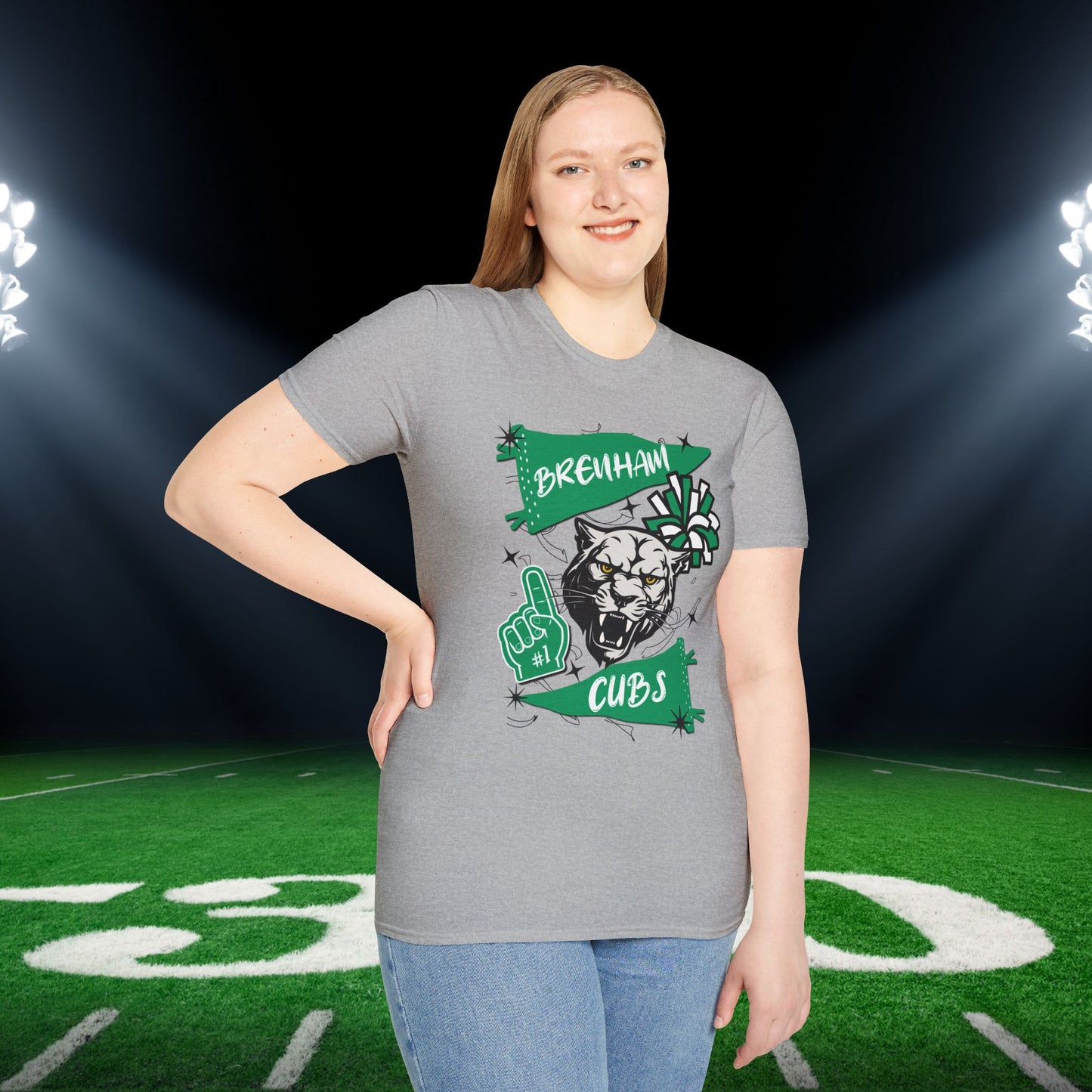 Brenham Cubs #1 Adult T-shirt