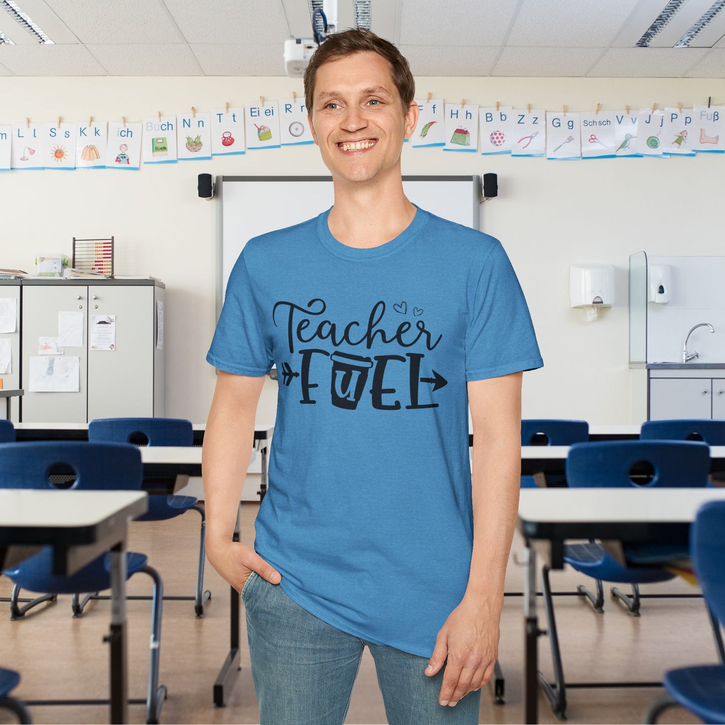 Teacher Fuel Adult T-shirt