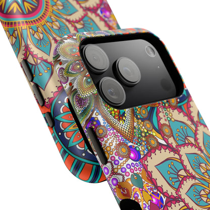 Colorful Mandala MagSafe® Compatible Tough Case for iPhone