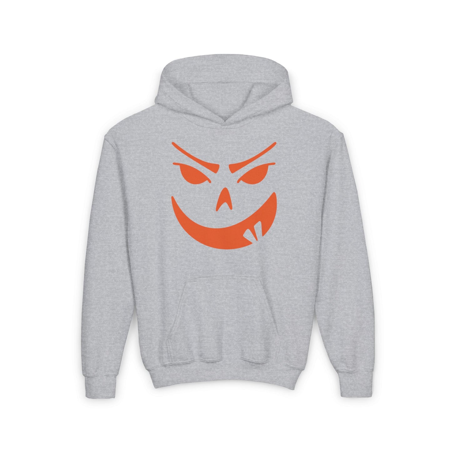 Goofy Grin Jack-O-Lantern Youth Heavy Blend Hoodie