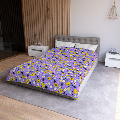 Happy Little Things Microfiber Duvet Cover