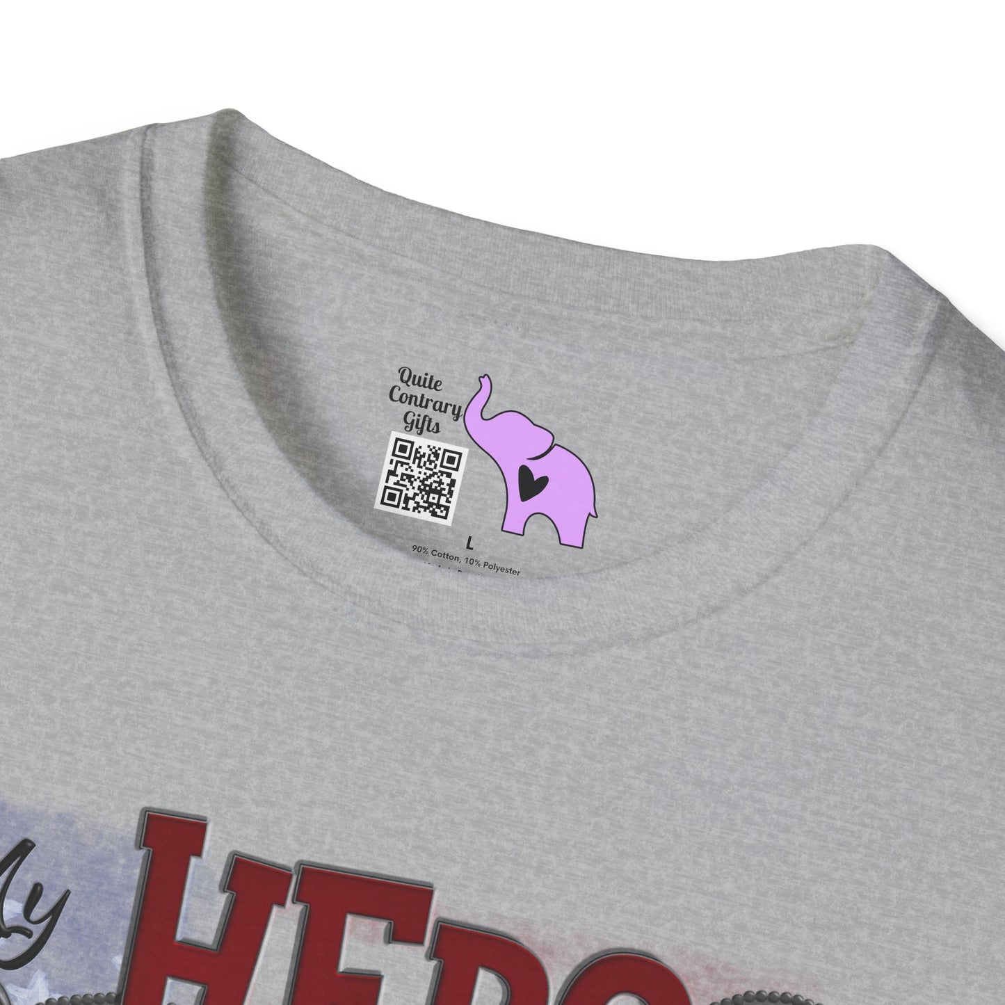 My Hero Wears Combat Boots Adult T-Shirt