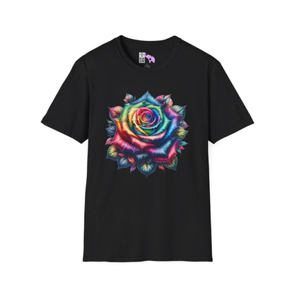 Colorful Rose Adult T-shirt