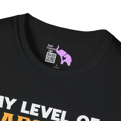 My Level of Sarcasm Adult T-shirt