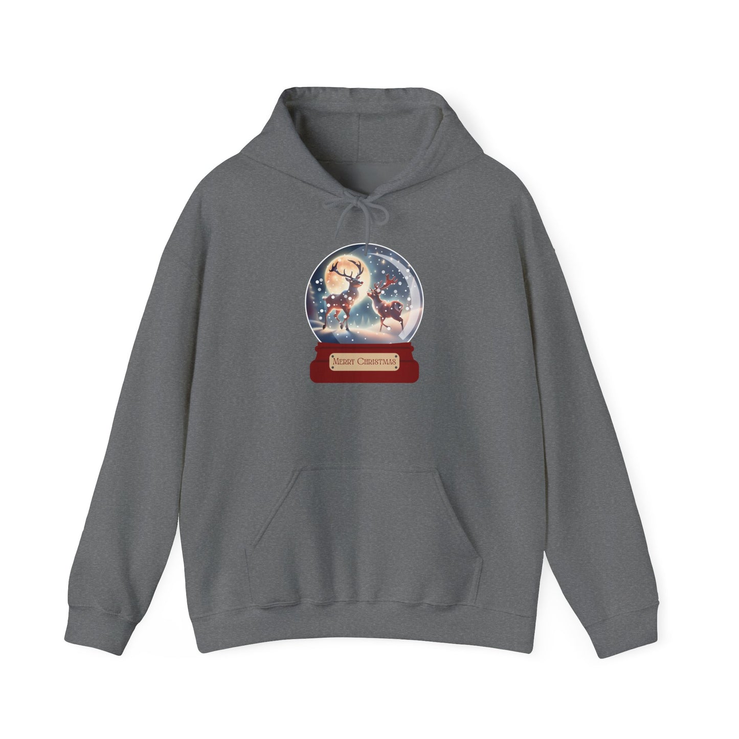 Reindeer Snow Globe Heavy Blend™ Hooded Sweatshirt