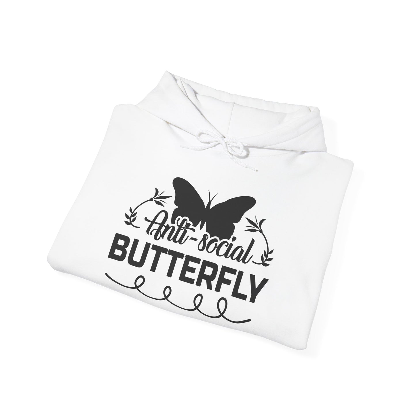 AntiSocial Butterfly Heavy Blend™ Hooded Sweatshirt