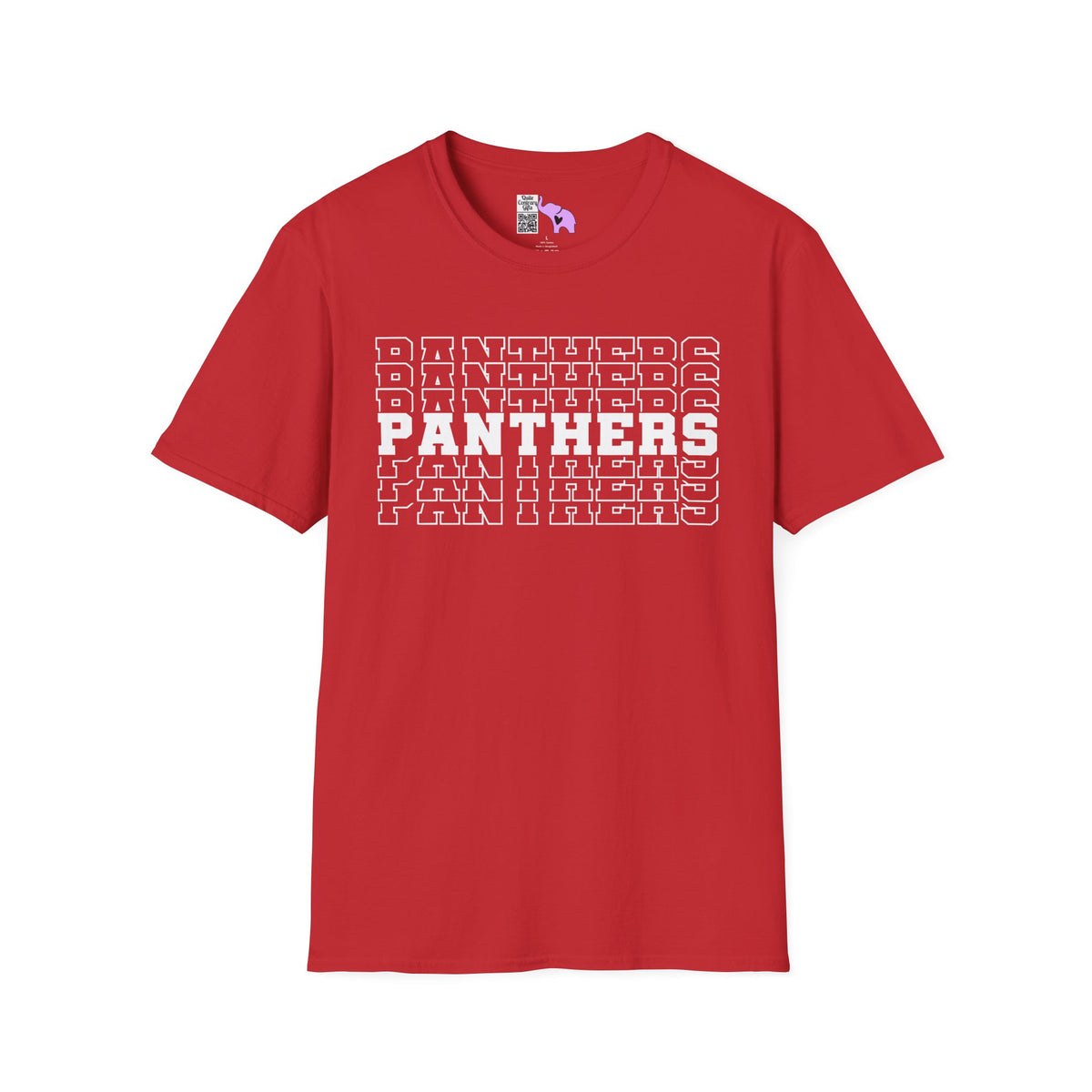 Panthers (Stacked) Adult T-shirt