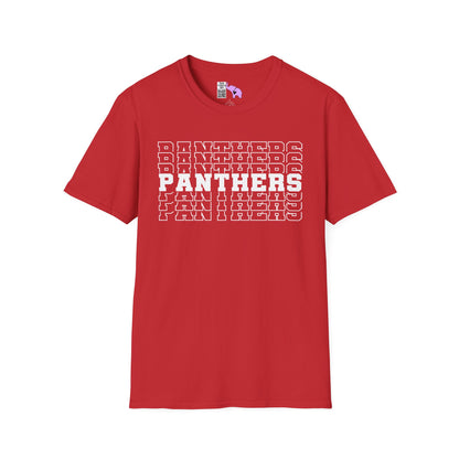 Panthers (Stacked) Adult T-shirt