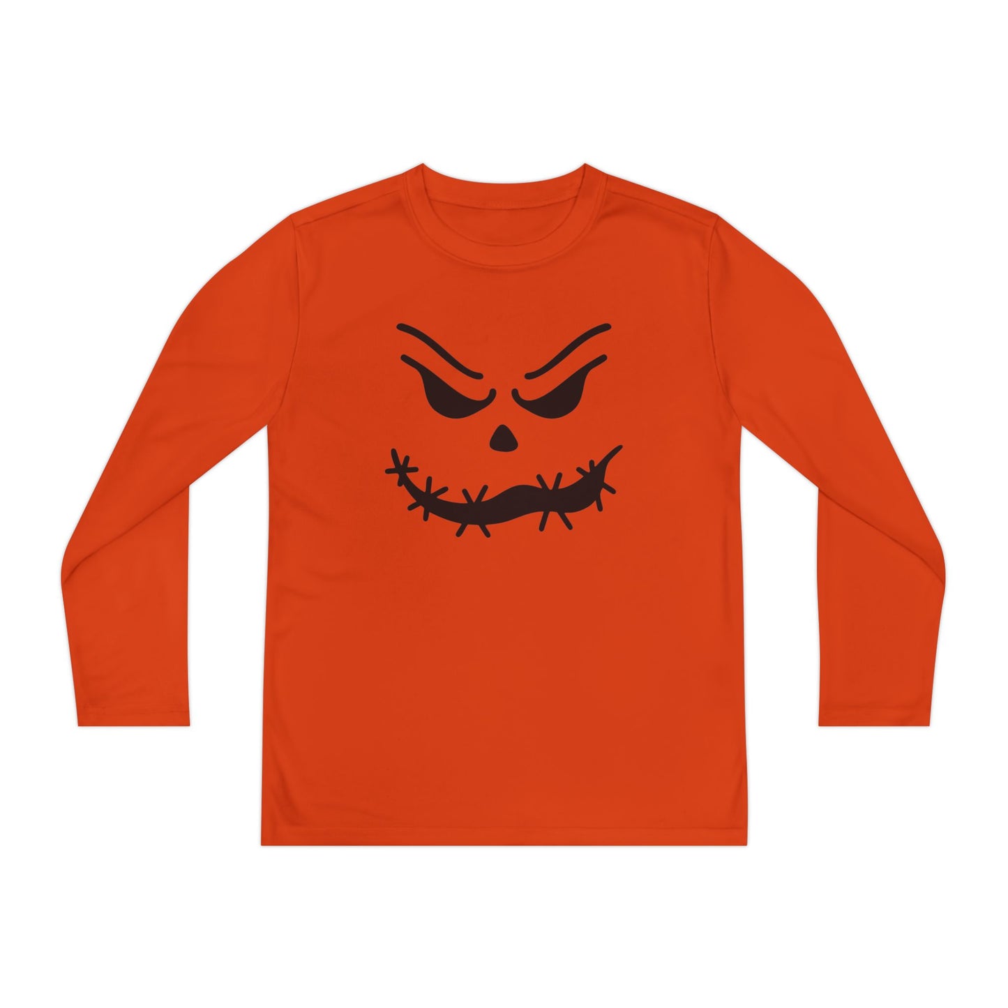 Loopy Jack-O-Lantern Youth Long Sleeve Tee