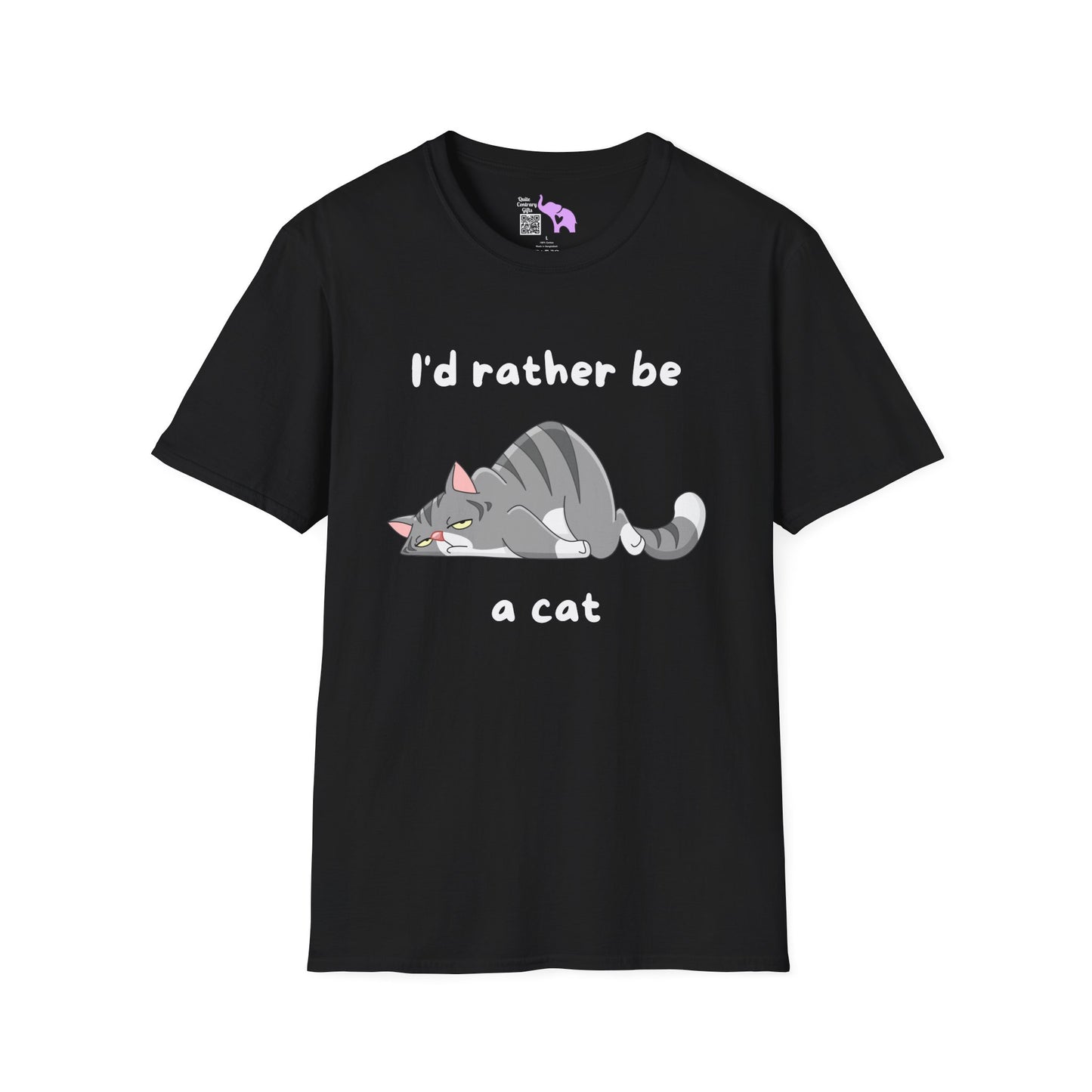 I'd Rather Be a Cat Adult T-shirt