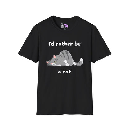 I'd Rather Be a Cat Adult T-shirt