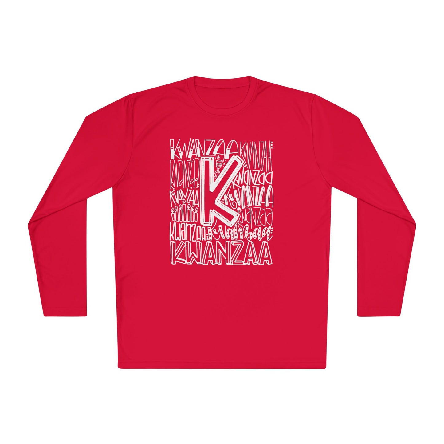 Kwanzaa Wordcloud Adult Long Sleeve Tee