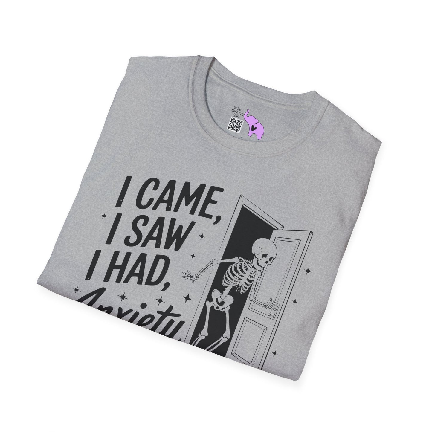 I Came I Saw I Had Anxiety So I Left Adult T-shirt
