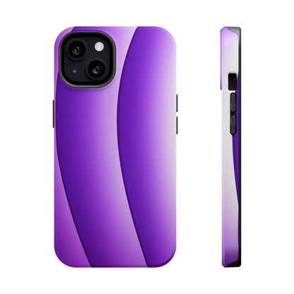 Purple Gradient Stripes MagSafe® Compatible Tough Case for iPhone