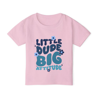 Little Dude Big Attitude Heavy Cotton™ Toddler T-shirt