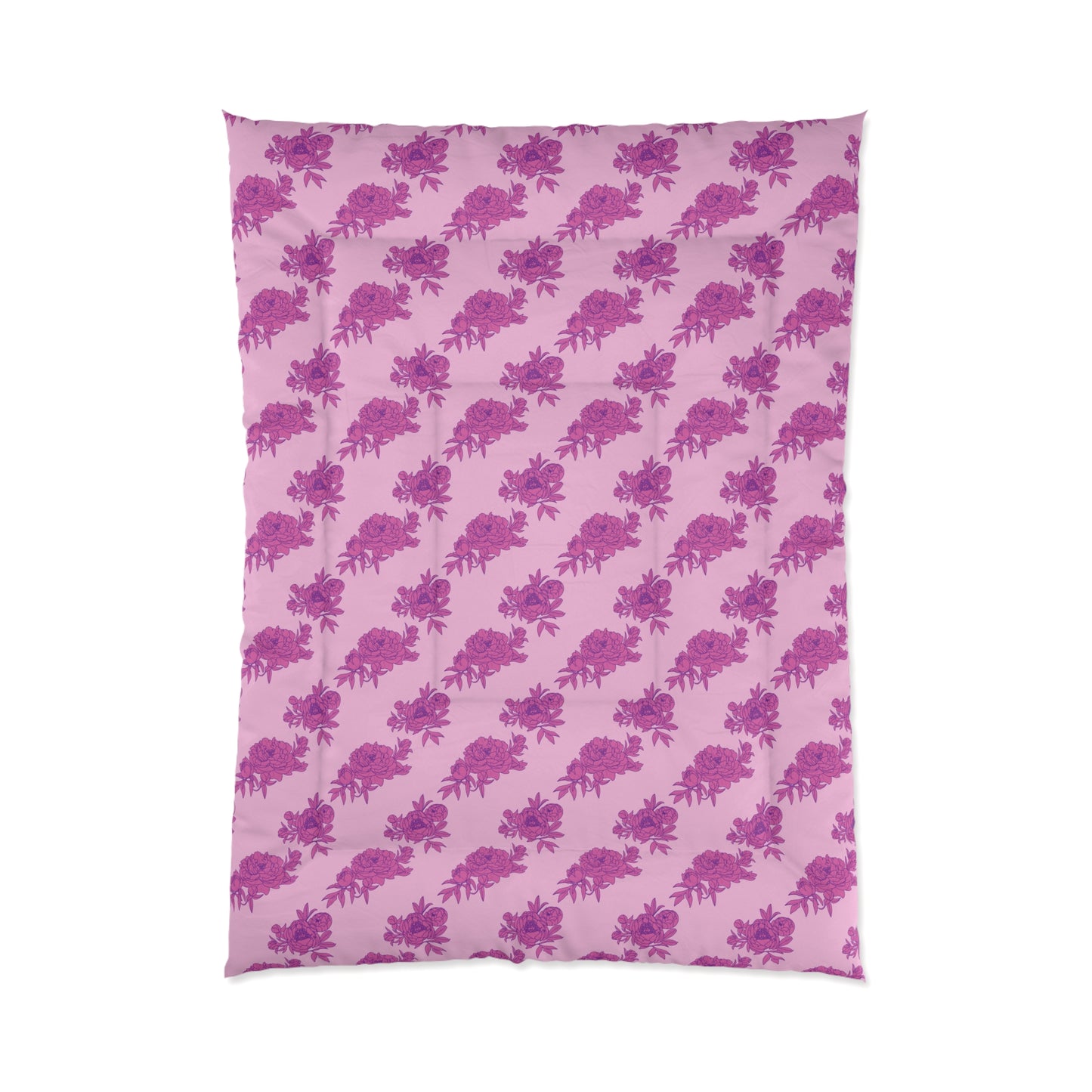 Bubblegum Bloom Peonies Basic Bedding Set