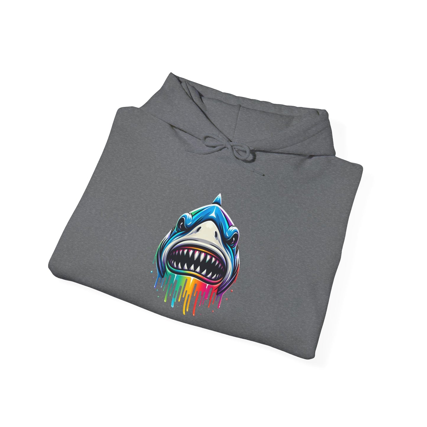 Colorful Shark Heavy Blend™ Hooded Sweatshirt