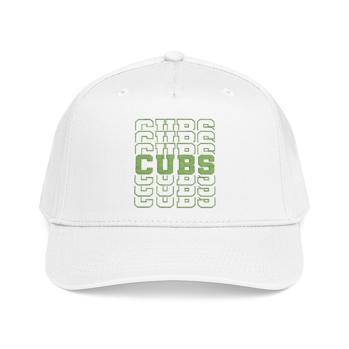 Cubs Stacked Letters Mid Profile Baseball Cap