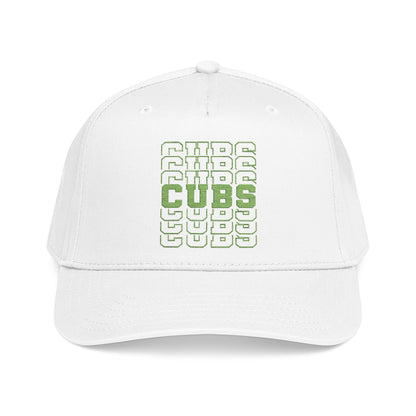 Cubs Stacked Letters Mid Profile Baseball Cap