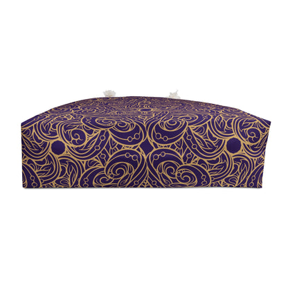 Golden Amethyst Radiance Mandala Weekender Bag