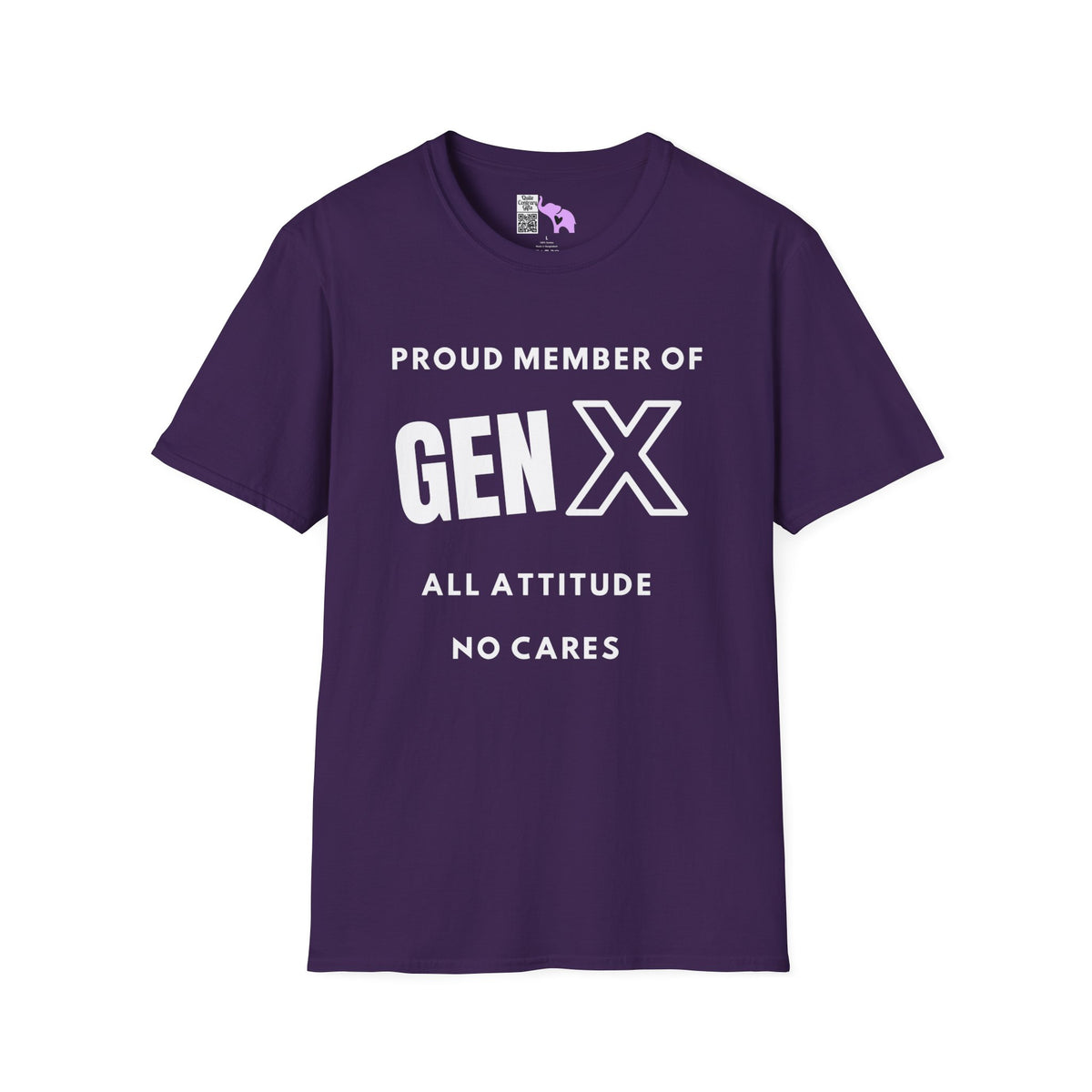 GenX All Attitude No Cares Adult T-shirt