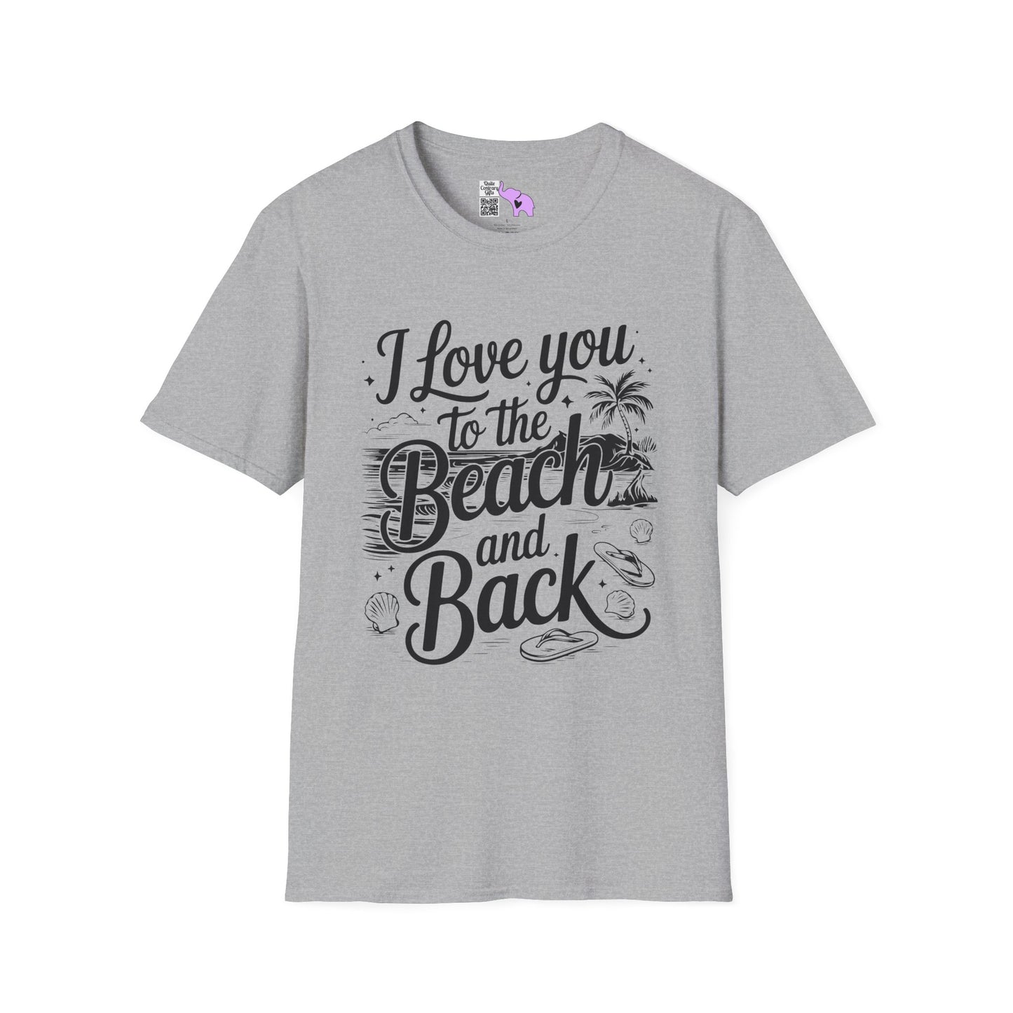 I Love You to the Beach and Back Adult T-shirt