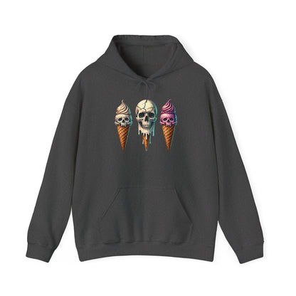 Ice Cream Cone Skull Heavy Blend™ Hooded Sweatshirt