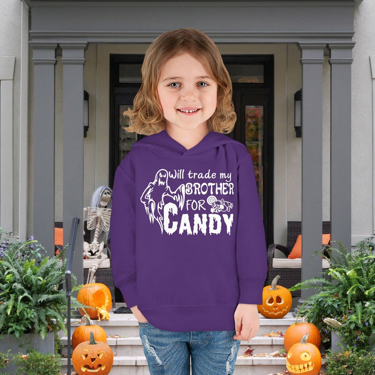 Will Trade My Brother For Candy Toddler Hoodie