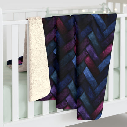 Velvet Angles Print Fleece Blanket