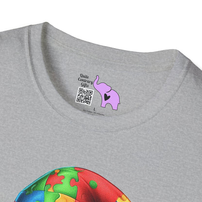 Proud Mom (Autism Awarness Gnome) Adult T-shirt