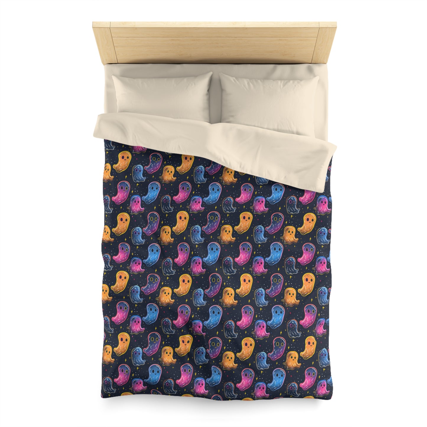 Neon Haunters Microfiber Duvet Cover