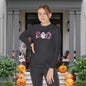 Cute Floral Boo w/Ghost Youth Long Sleeve Tee