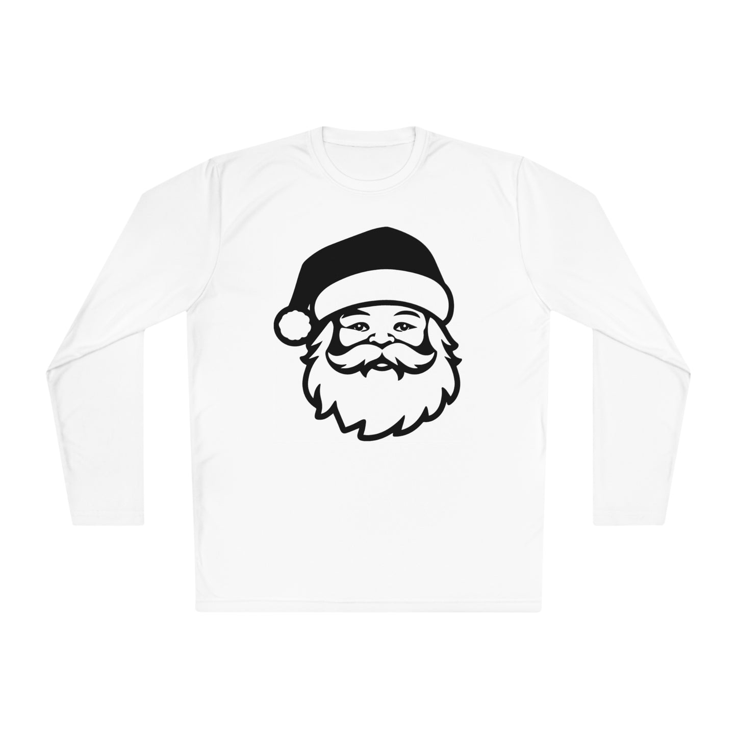 Santa Face Adult Long Sleeve Tee