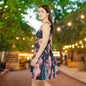 Pink Venom Marble Women's Skater Dress