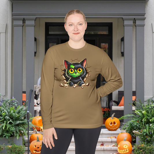 Zombie Kitty Adult Long Sleeve Tee