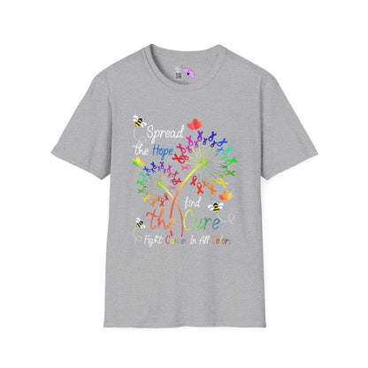 Fight Cancer in All Colors 3 T-shirt