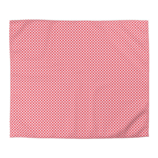Scarlet Star Garden Microfiber Duvet Cover