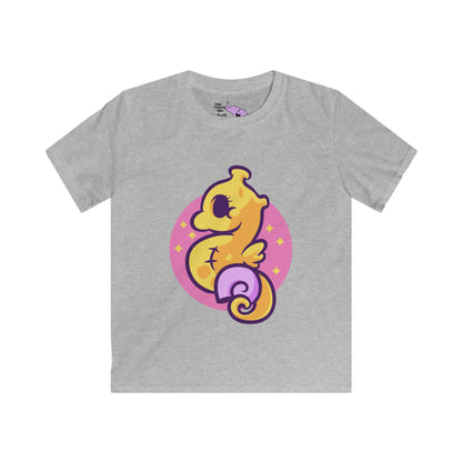 Cute Seahorse Kids Softstyle Tee
