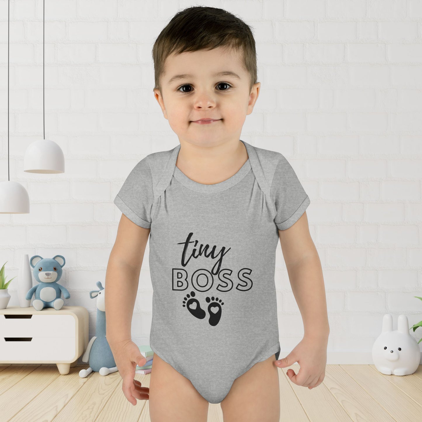 Tiny Boss Infant Baby Rib Bodysuit