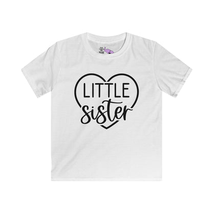 LIttle Sister (Heart) Youth Softstyle Tee