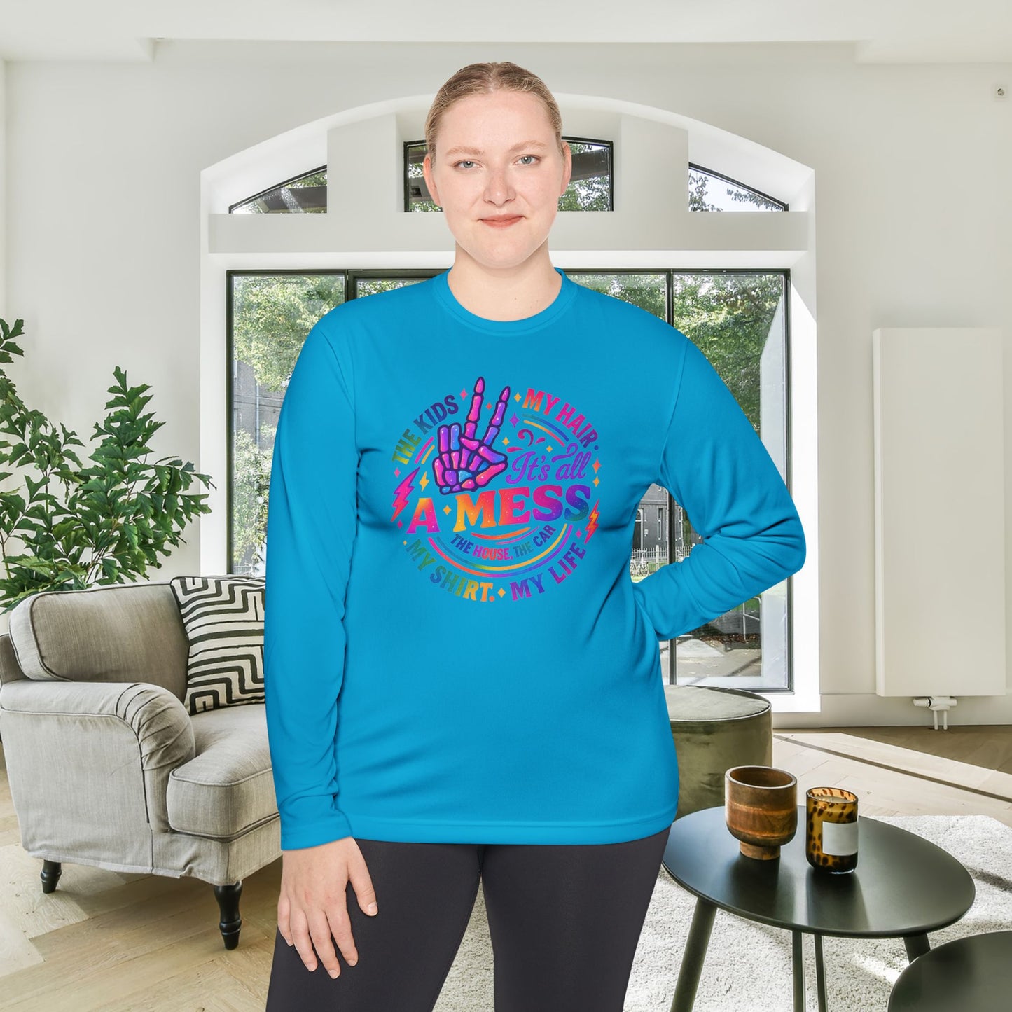 It's All A Mess Adult Long Sleeve Tee