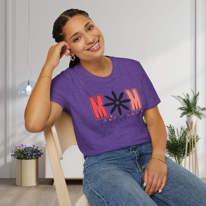 Mom The Heart Of The Family Adult T-shirt