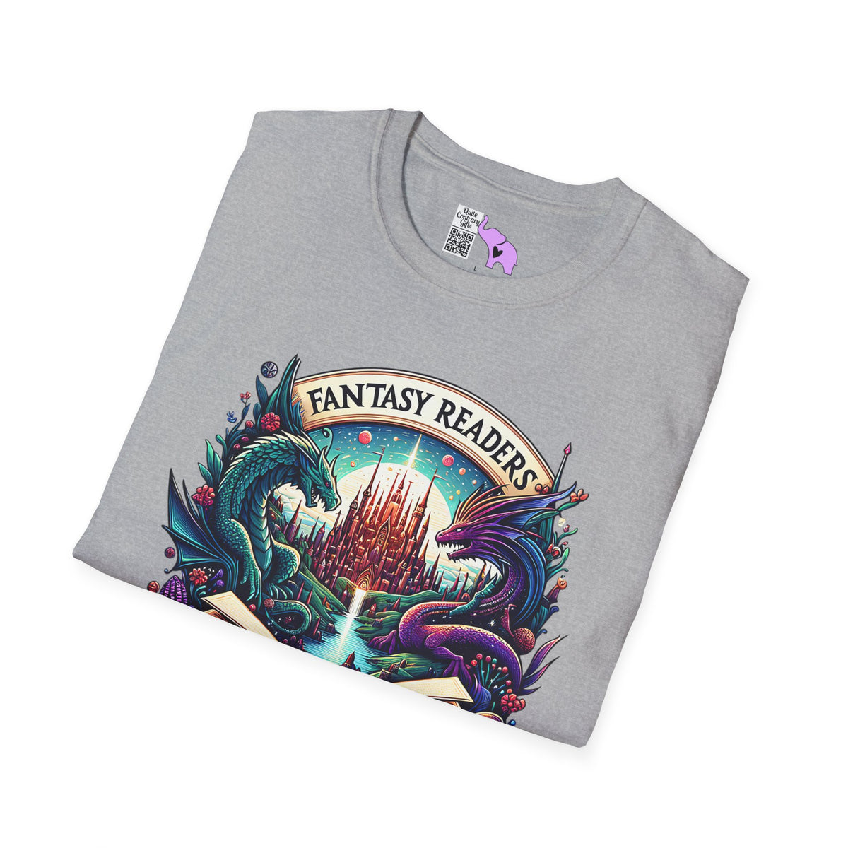 Fantasy Readers Book Club (Dragons) Adult T-shirt