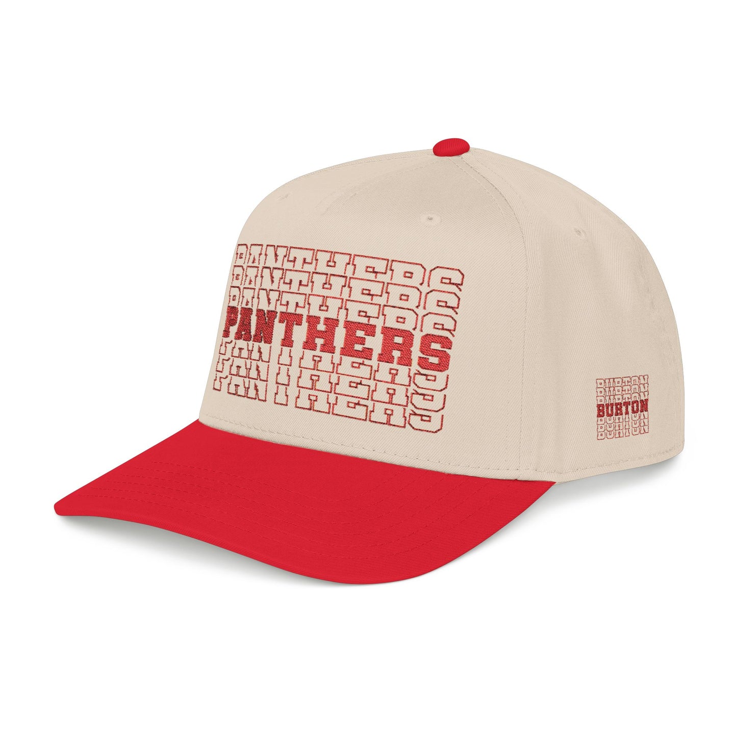 Burton Panthers Stacked Letters Mid Profile Baseball Cap