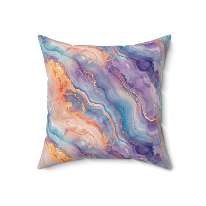 Dreamwave Marble Throw Pillow